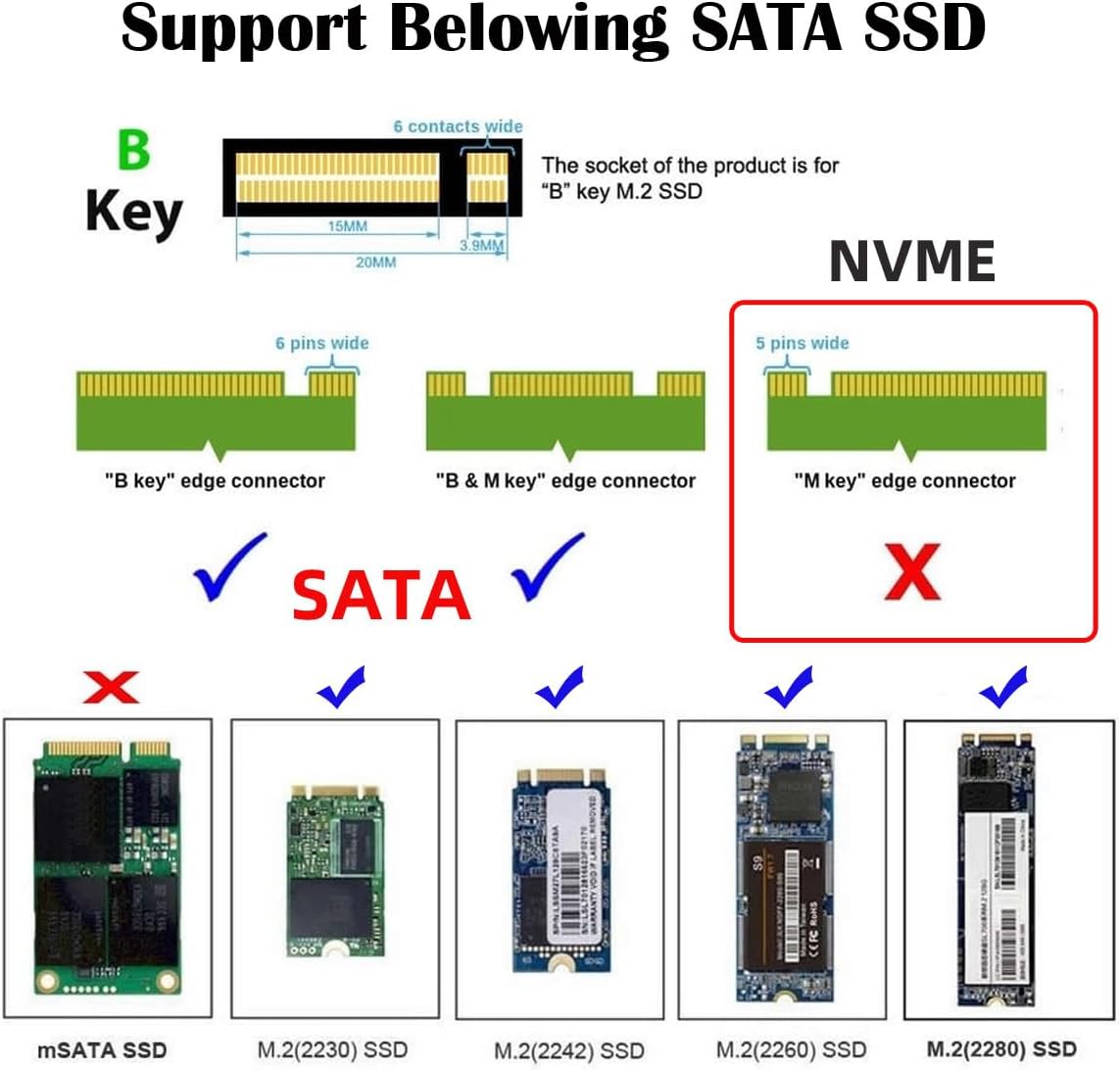 Dual SATA NGFF Key B+M SSD to PCI-Express PCIE 1x Motherboard Desktop Adapter Converter SSD Card JMB582 2280