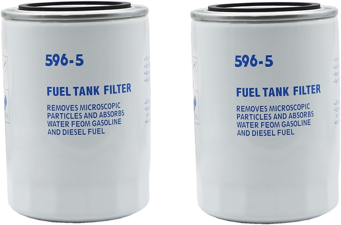 596-5 Fuel Tank Filter, Replacement Canister 596-5 2pcs.