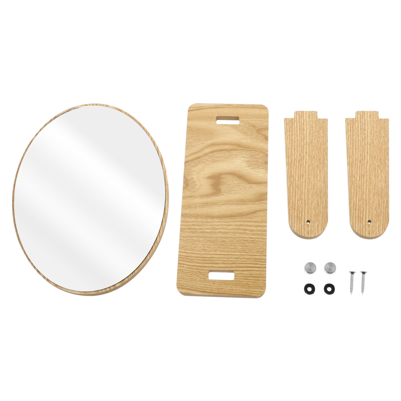 Miroir de maquillage pivotant en bois élégant pour coiffeuse de chambre