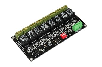 8 Channel I2C Interface Relay Module for Arduino, Raspberry PI, Home Assistant YAML, ESP32, 10A Peak LED Indicator, SPDT Switch Contacts, AC DC Voltage Control, I2C I/O pin Expander