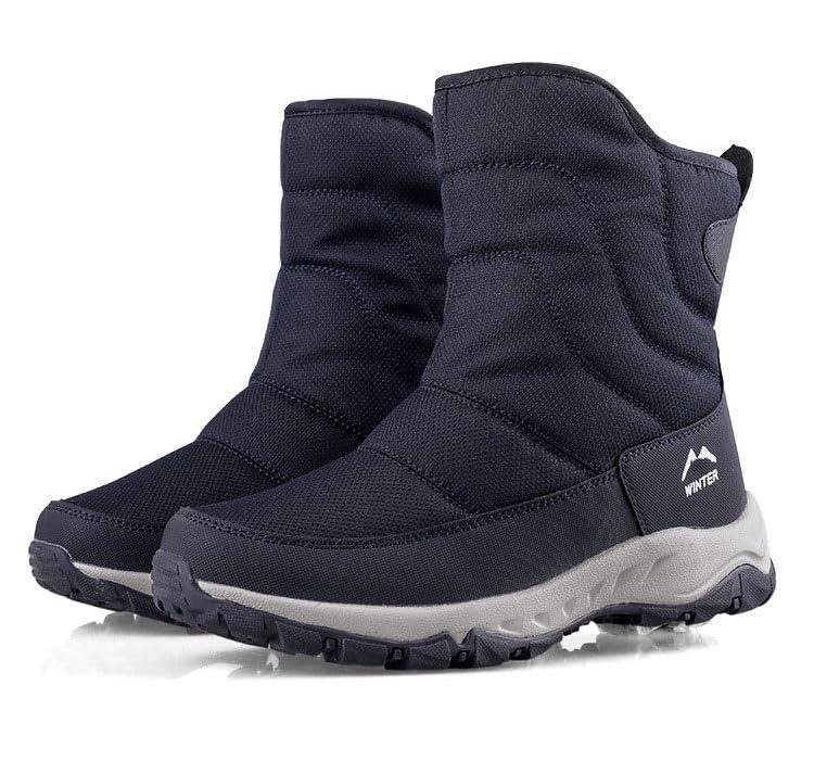 Womens winter waterproof snow boots warm zipper boots lightweight outdoor sports mountaineering boots