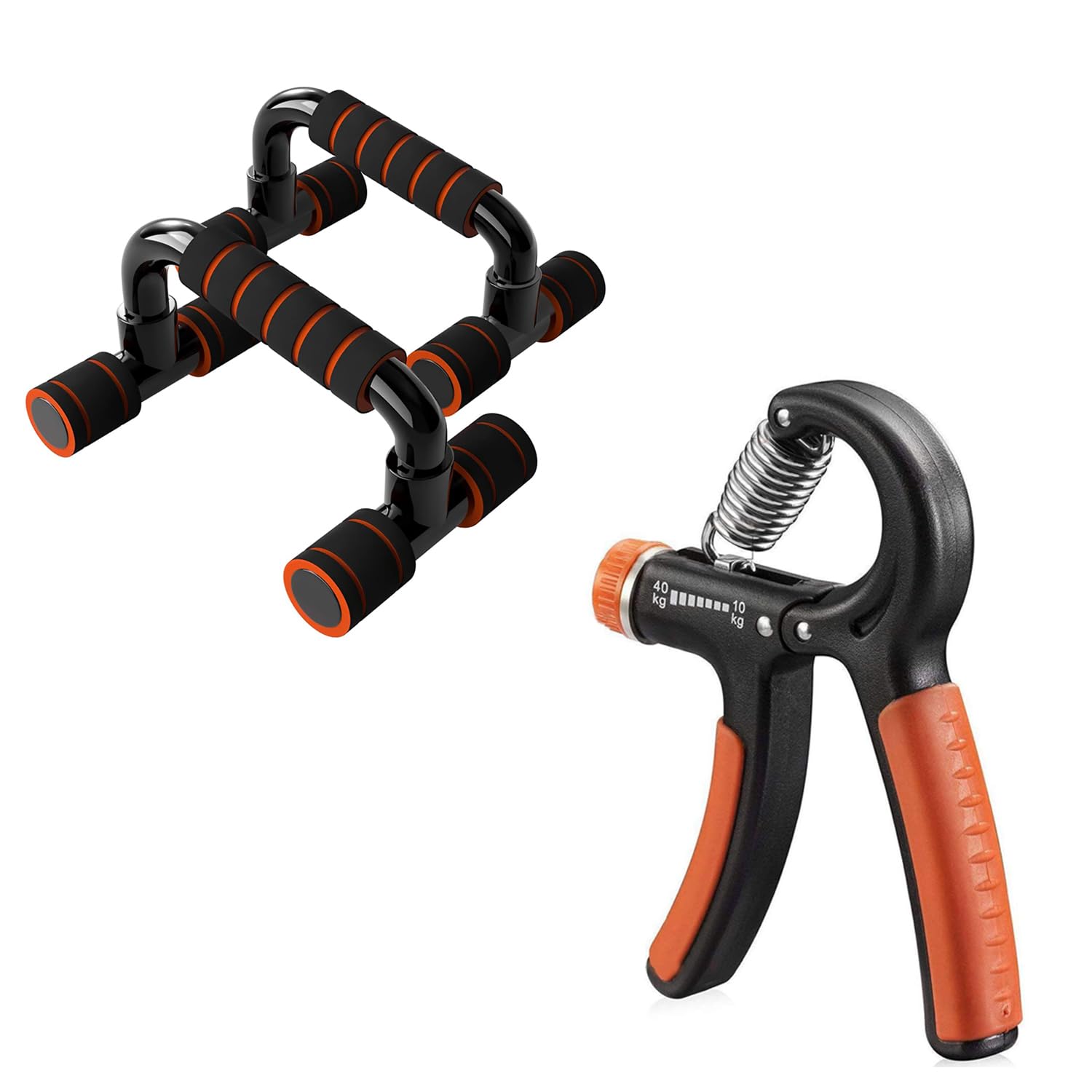 FirstFit Professional Hand Gripper & Push Up Stand Bar Combo | Forearm Strengthener, Grip Strengthener with Calisthenics Dip Stand, Handstand Bars | Home Gym Equipment for Men & Women-picture-18