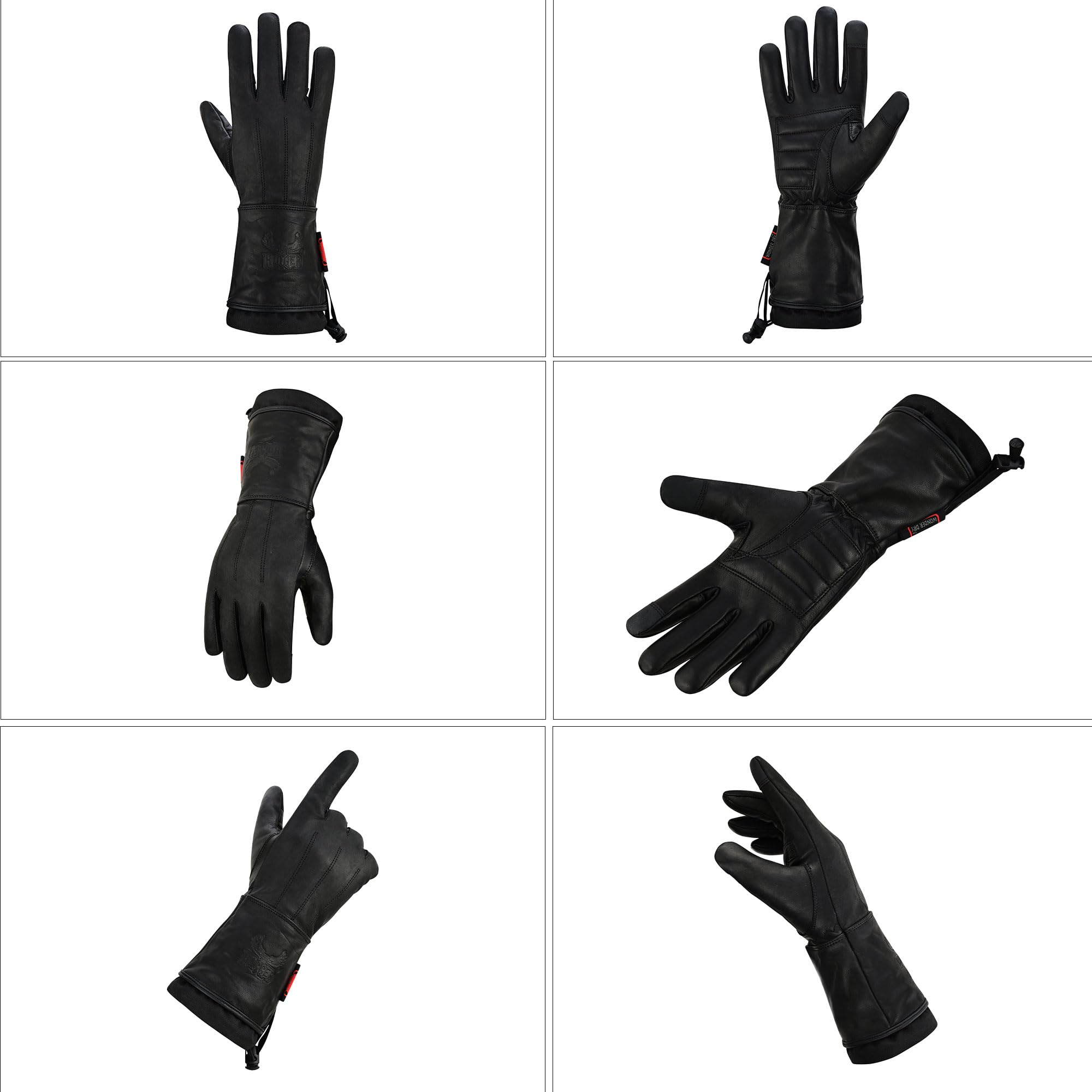Amazon.com: Hugger Men's Winter Motorcycle Gloves, Premium Biker