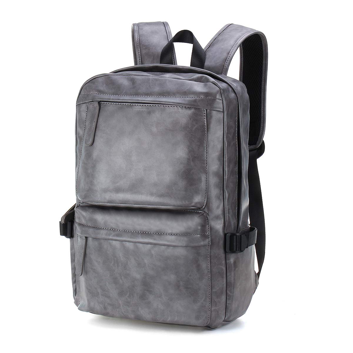 Men's PU Leather Backpack, JOSEKO Vintage Travel Business Backpack Purse Daily Casual Sport Backpack fit Laptop Shoulder Bag for Man and Woman