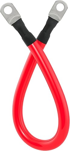 Miniatura 9 de Cable de batería 1/0 AWG 1/0AWG Calibre Cables de inversor de batería para automotriz, solar, marino, barco, RV, automóvil, motocicleta