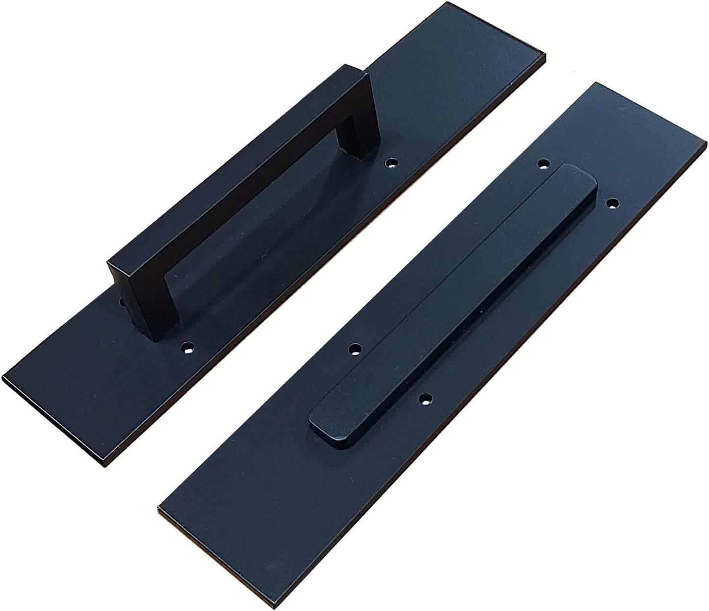 Wild West Hardware Plain Rectangular Barn Door Pull with Matching Finger Pull