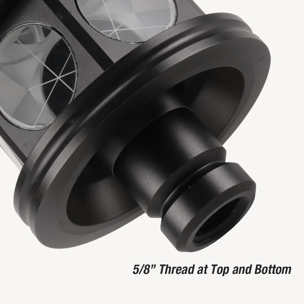 ATP3 360 Prism Total Station Prism, 360° Reflector Prism with Mini Design & Protective Case for Surveying, Compatible with Swiss-Style Robotic Total Stations