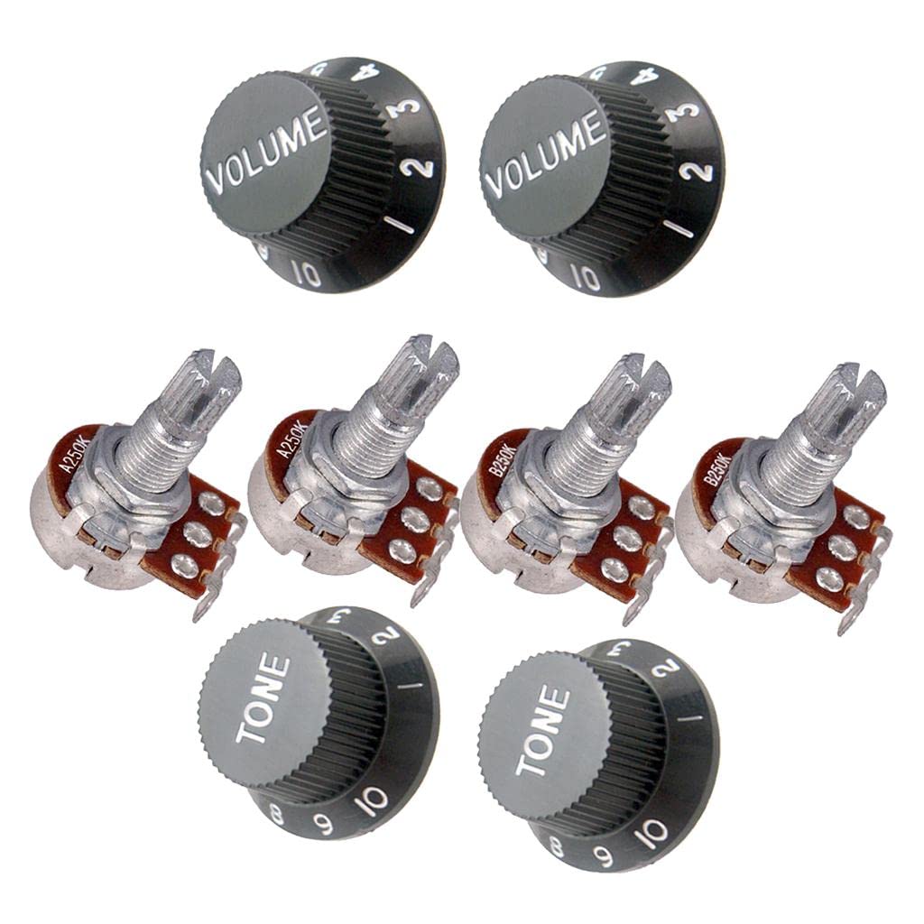 SECRET DESIRE Electric Guitar Potentiometer A250K B250K Volume Tone Control Knob Accessory-image-40
