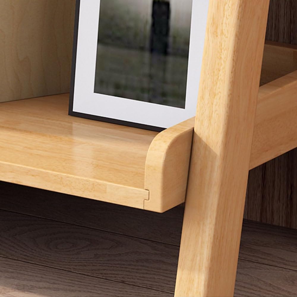 Libreria Scaffale a Scala in Legno a 5 Livelli, Ripiani portaoggetti inclinati Multiuso autoportanti, libreria Aperta for Camera da Letto, Soggiorno, Bagno, Cucina, Ufficio