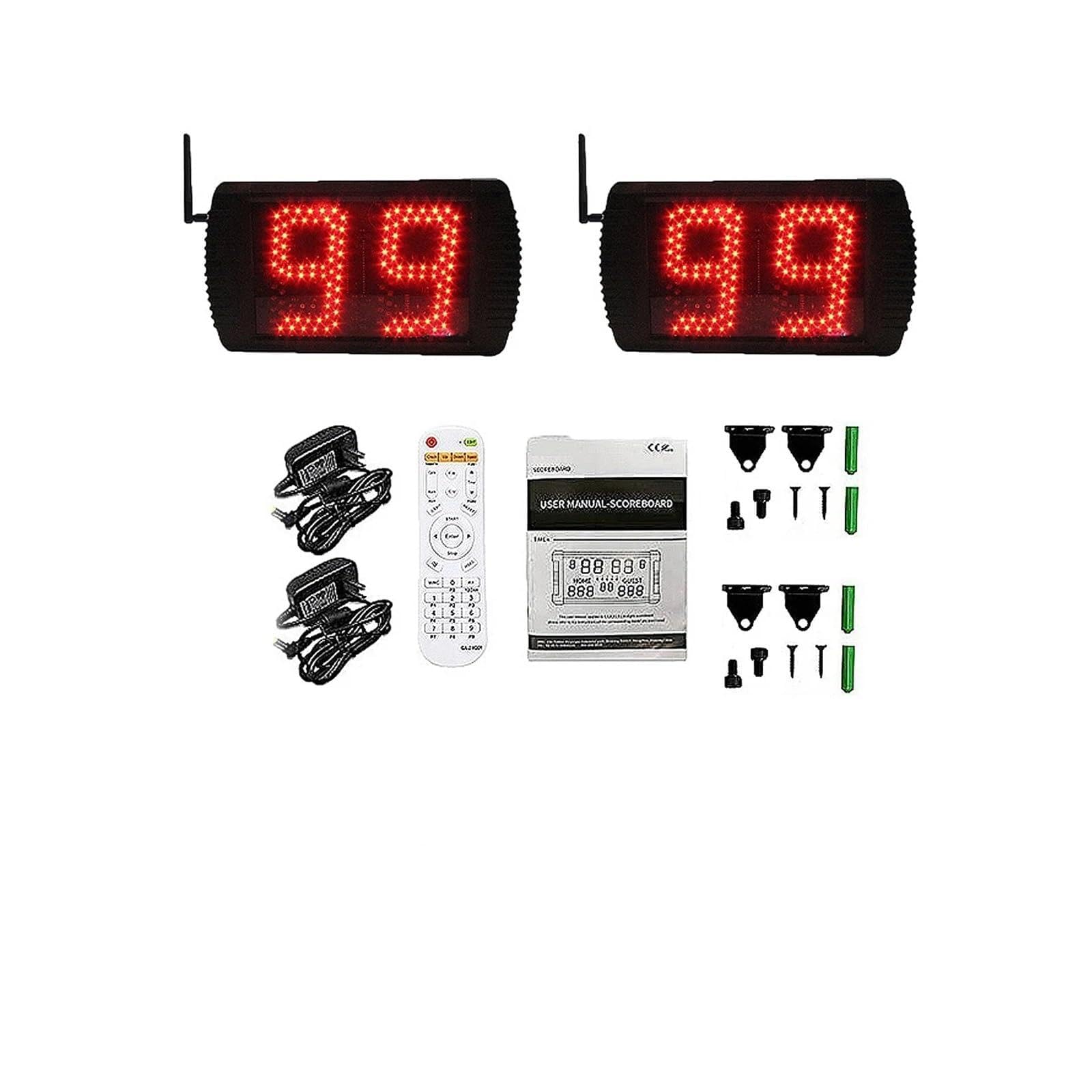 JVDDI Countdown Timer For Sports Training, Shot Clock, Time Offer, 12/24H(Suit C)