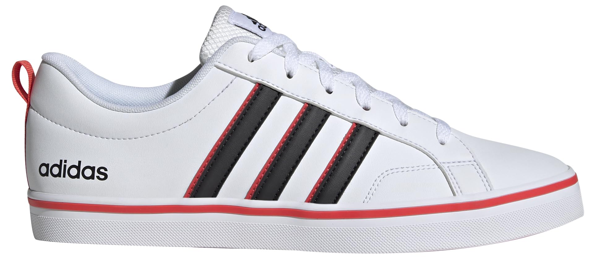 adidas Vs Pace 2.0, Sneaker Hombre, Ftwr White Core Black Bright Red, 43 1/3 EU