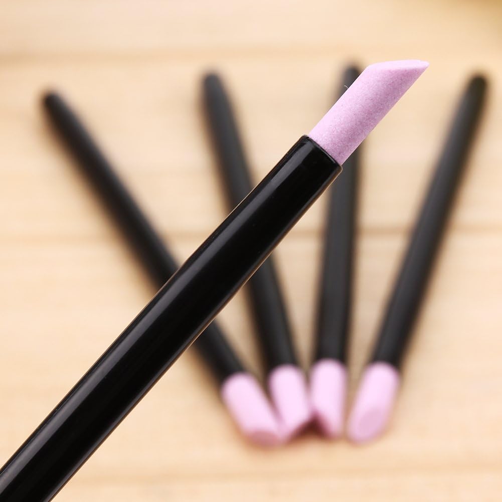 5PCS Stone Sanding Nail File Tools Nail File Cuticle Remover Trimmer Buffer Pedicure Pen Washable Manicure Tool Nail Salon Makeup Cosmetic Tool (5PCS Stone Sanding)