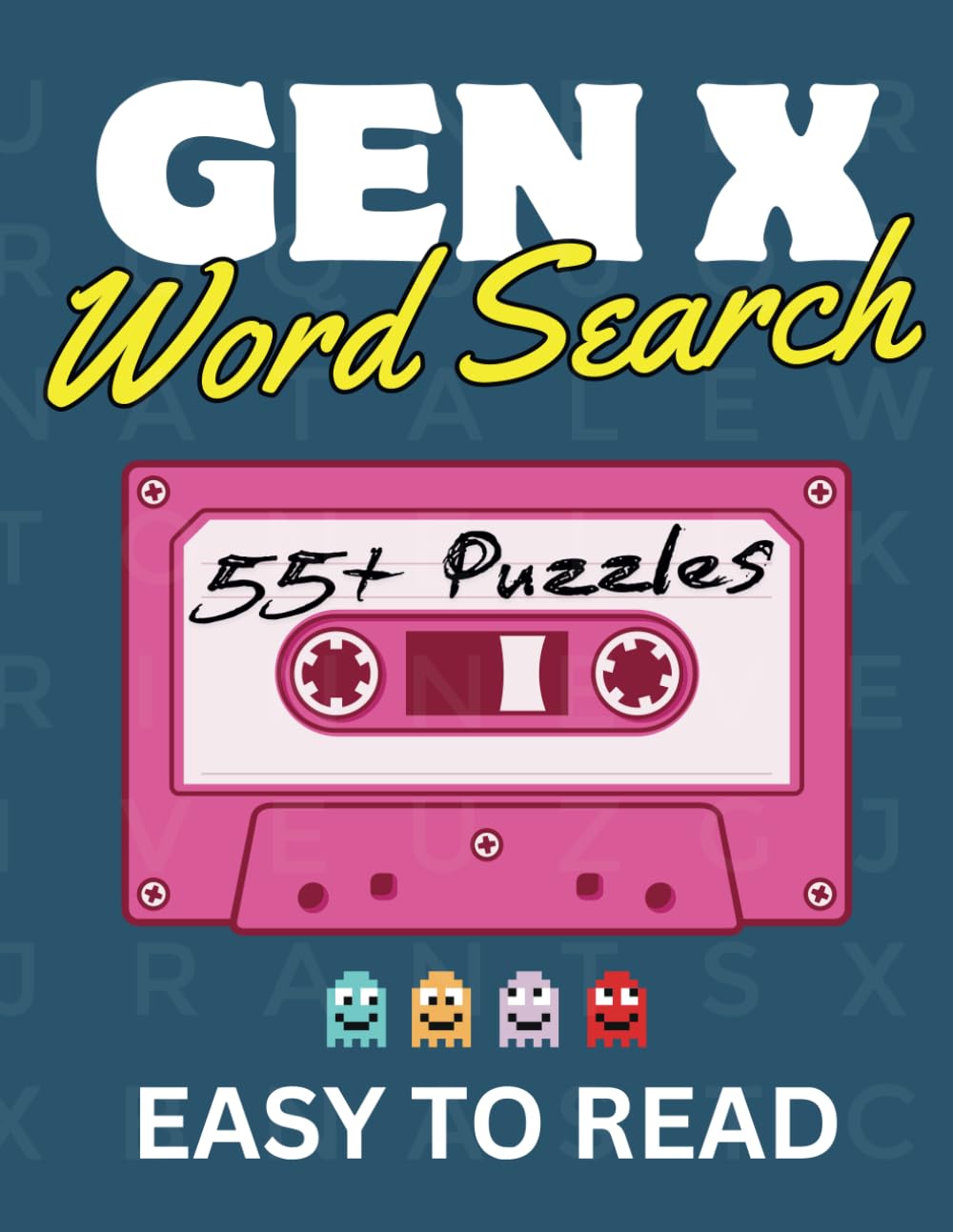 Gen X Word Search Puzzle Book: Word Searches with Easy to Read Print about Generation X | 8.5x11 inches | 70 pages | 55 Puzzles | Gift for relaxation,