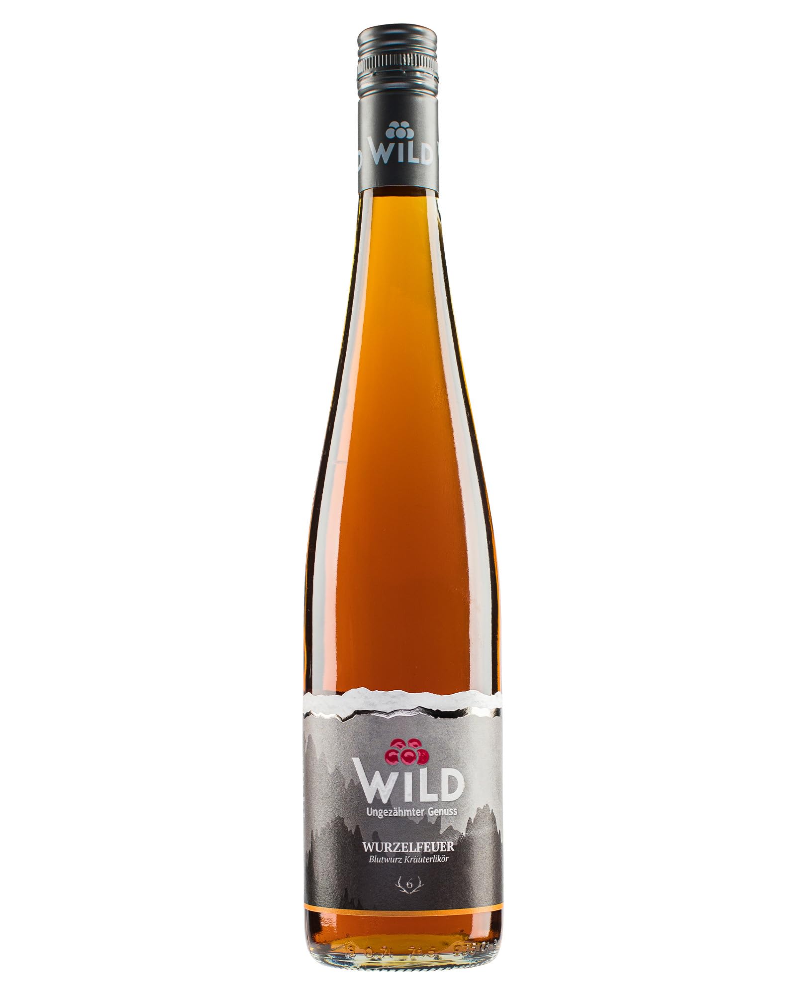 Brennerei Wild, Kräuterlikör Wurzelfeuer, Bitter-Süß & Würzig, 40% Vol., Leichte Ingwer-Note, 6 Monate Reifung, Premium Qualität, Made in Germany