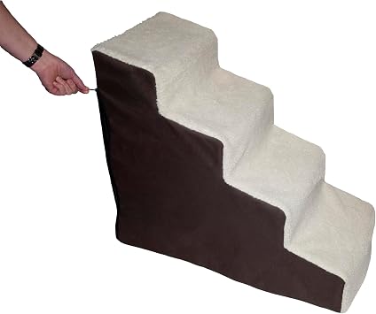 Pet Gear Pet Step IV Pet Stairs, Oatmeal/Chocolate Soft Step