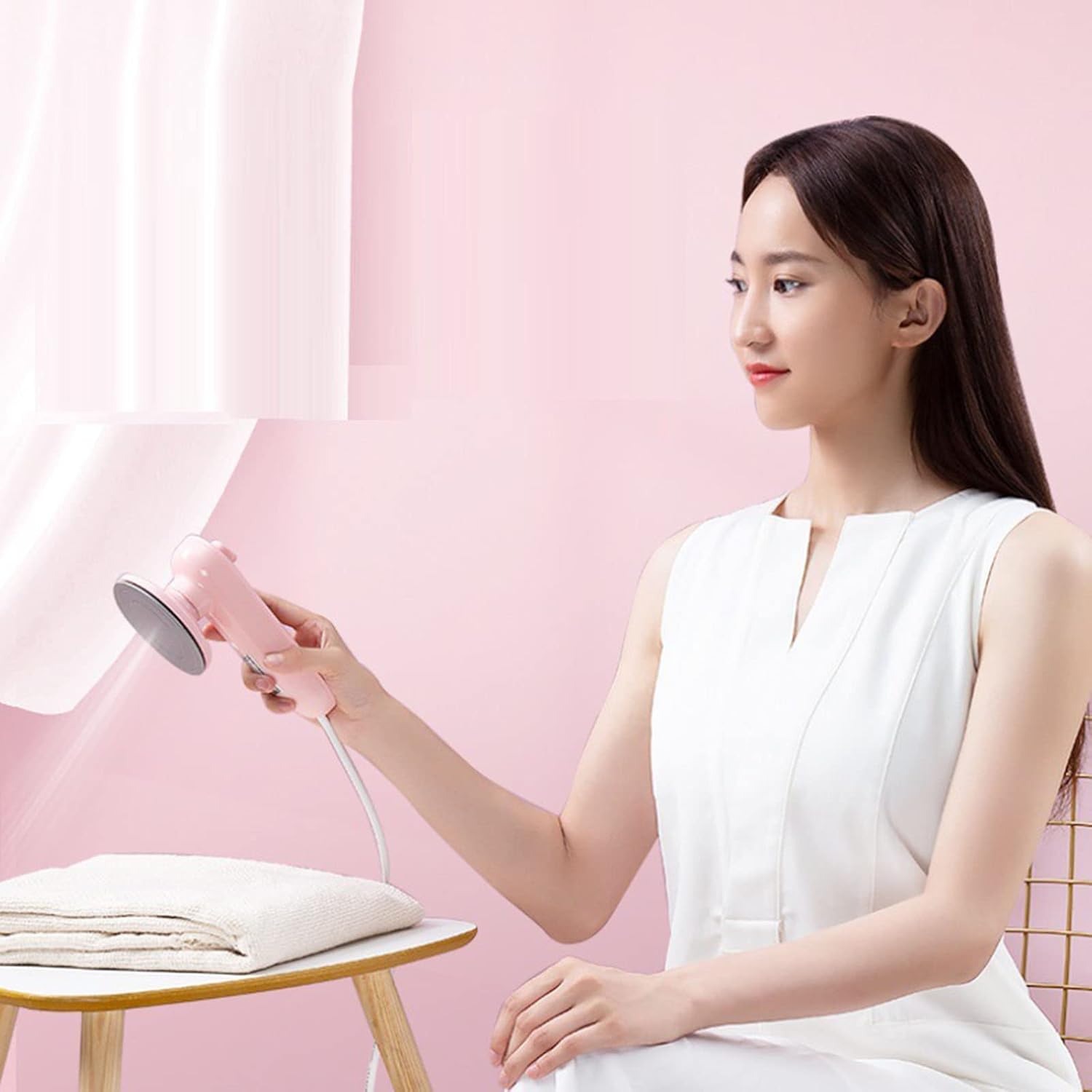 Professional Micro Steam Iron Mini Portable Handheld Garment Steamer Lightweight Steamer for Clothes Suitable for Home and Travel