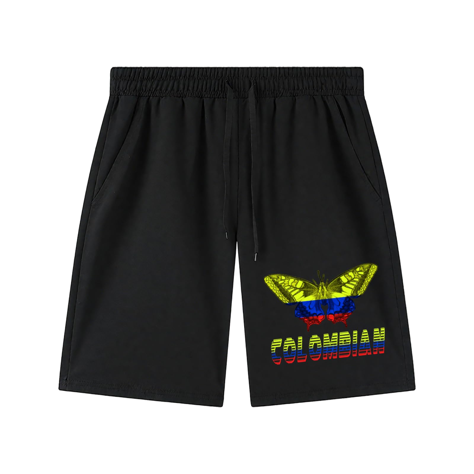 Farfalla Colombiana Colombia Uomo Bagno Shorts con Tasche Costume da Bagno Estate Costume Piscina