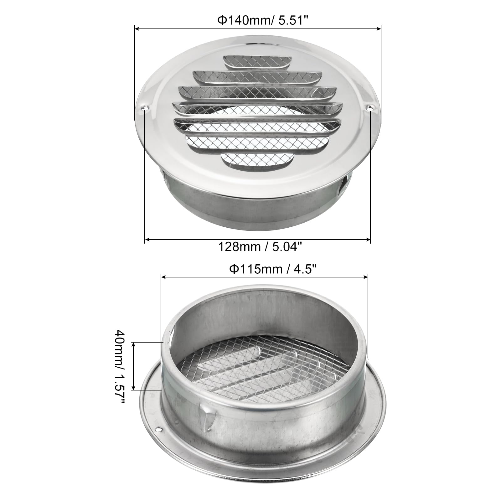 PATIKIL 4.5" Round Soffit Air Vents - Image 2