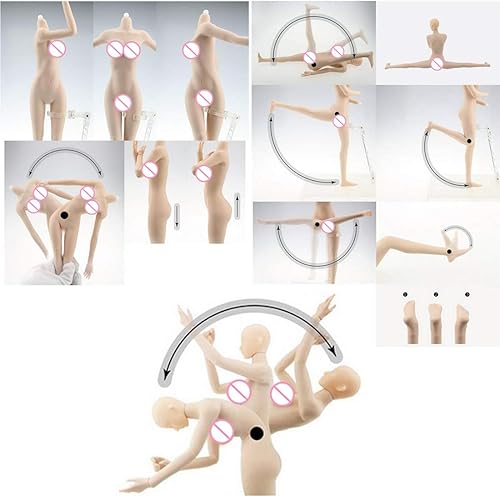 Miniatura 2 de Lingxuinfo Figura de acción de soldado de 16 tentadora personalizada, modelo de 14 articulaciones móviles con figura de cabeza con Cheongsam de