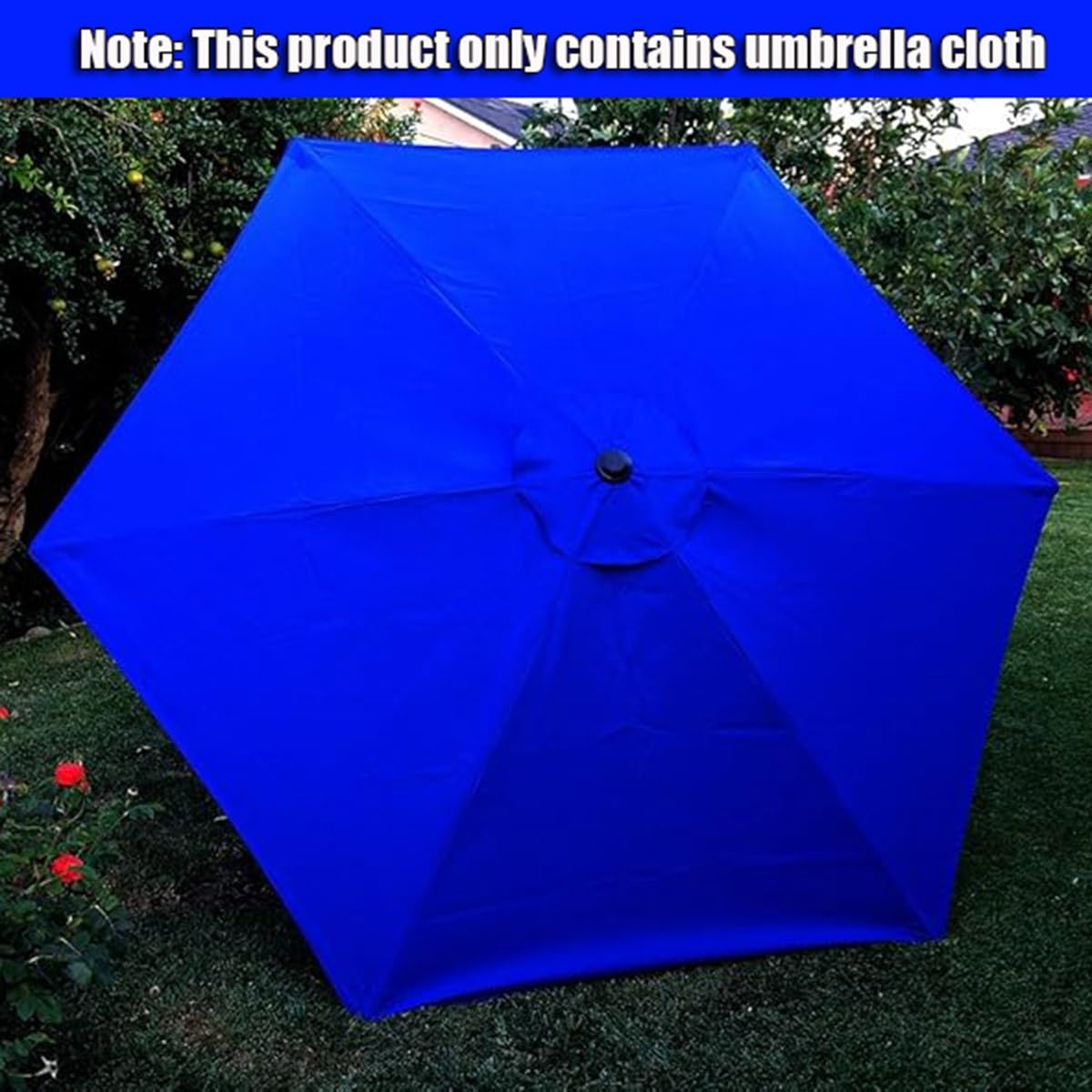 Tettoia di ricambio a 8 stecche per ombrelloni da terrazza da 2,0 m - 3,5 m, impermeabile, protezione UV da giardino, tessuto cachi per uso esterno