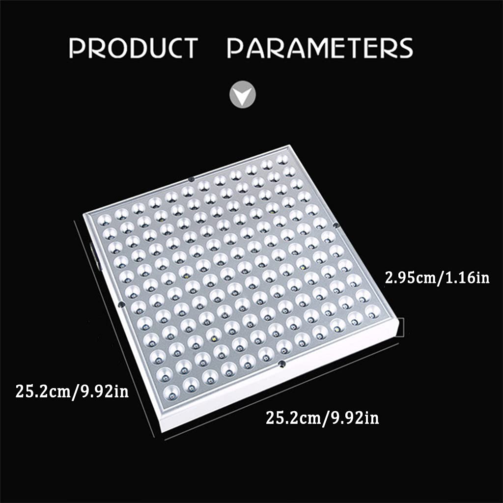 LED Grow Light para Plantas de Interior,Lámpara de Cultivo de Panel de 45W,225 LED Luces de Planta de Espectro Completo,para Invernadero,Hidroponía,Plántulas,Verduras