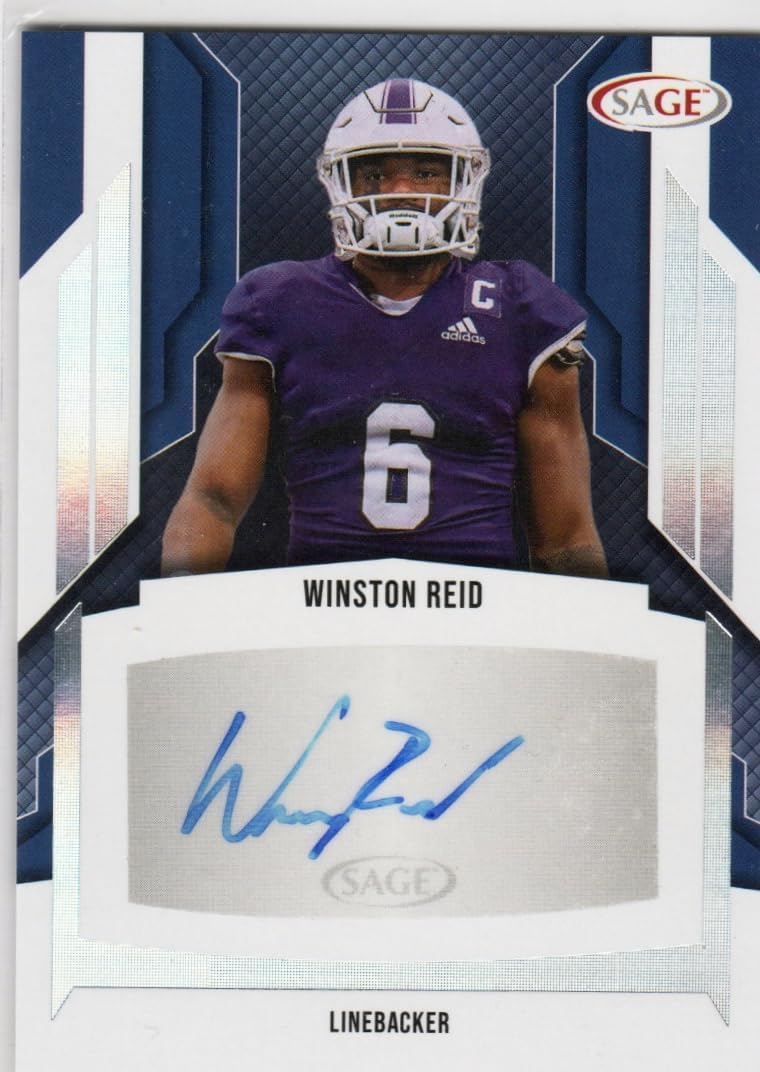 Winston Reid Autographed High Series Authentic Signature Collectible Football Card - 2024 Sage Football Card #A-WR