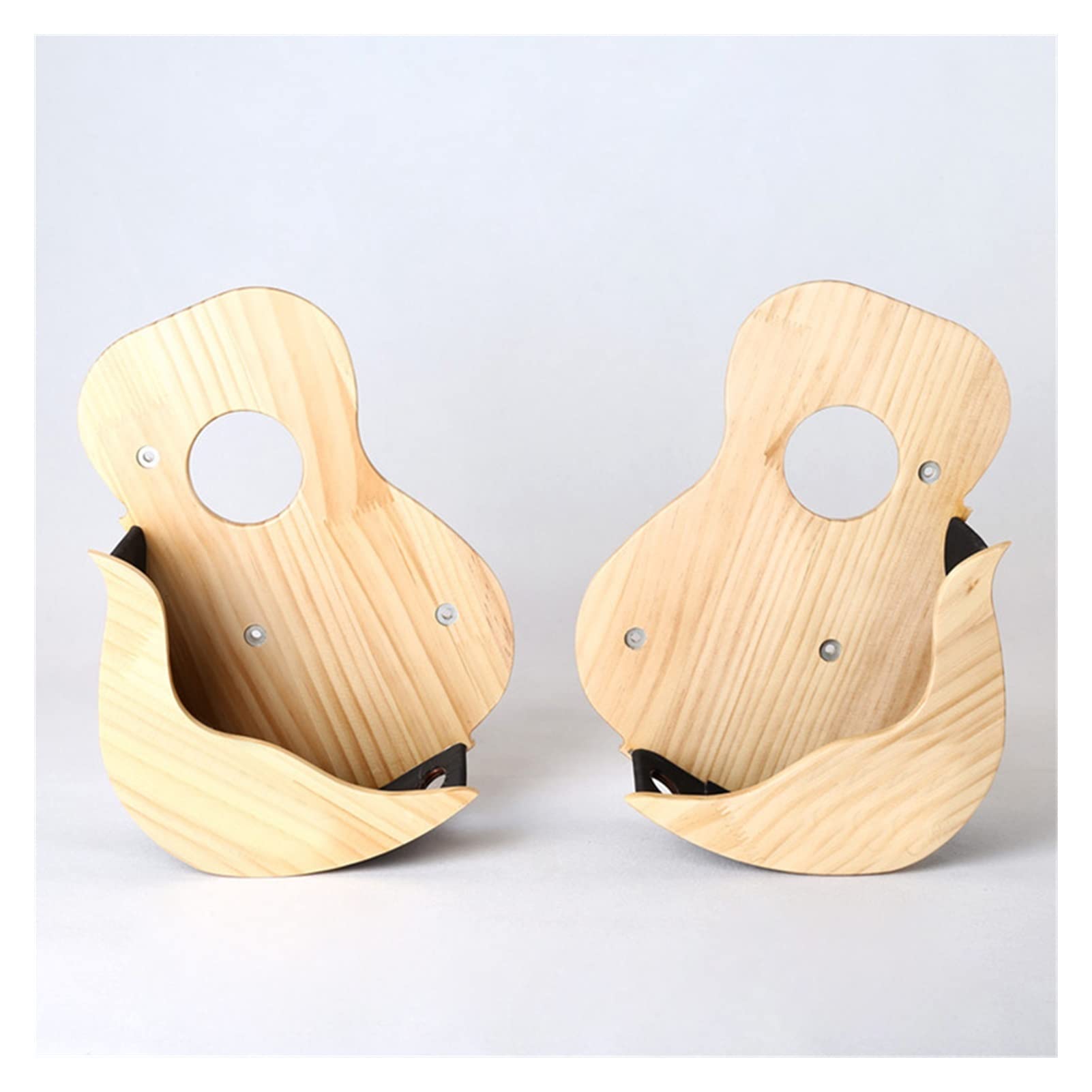 Ganchos Pared Guitarra Guitarra De Madera Hook Montaje De Pared Soporte De Pantalla Guitarra Bajo Tornillos Accesorios (Color : Left)