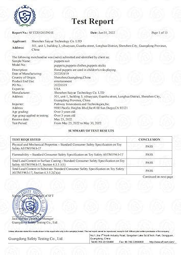 Miniatura 5 de Varilla de control de brazo de 15 pulgadas, accesorio para marionetas de mano, marioneta de ventrílocuo, paquete de 2 (azul y amarillo)