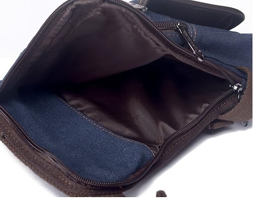 Miniatura 7 de Hebetag Bolsa de lona para piernas al aire libre para hombres y mujeres táctica militar motocicleta ciclismo multi-bolsillo cintura riñonera bolsa