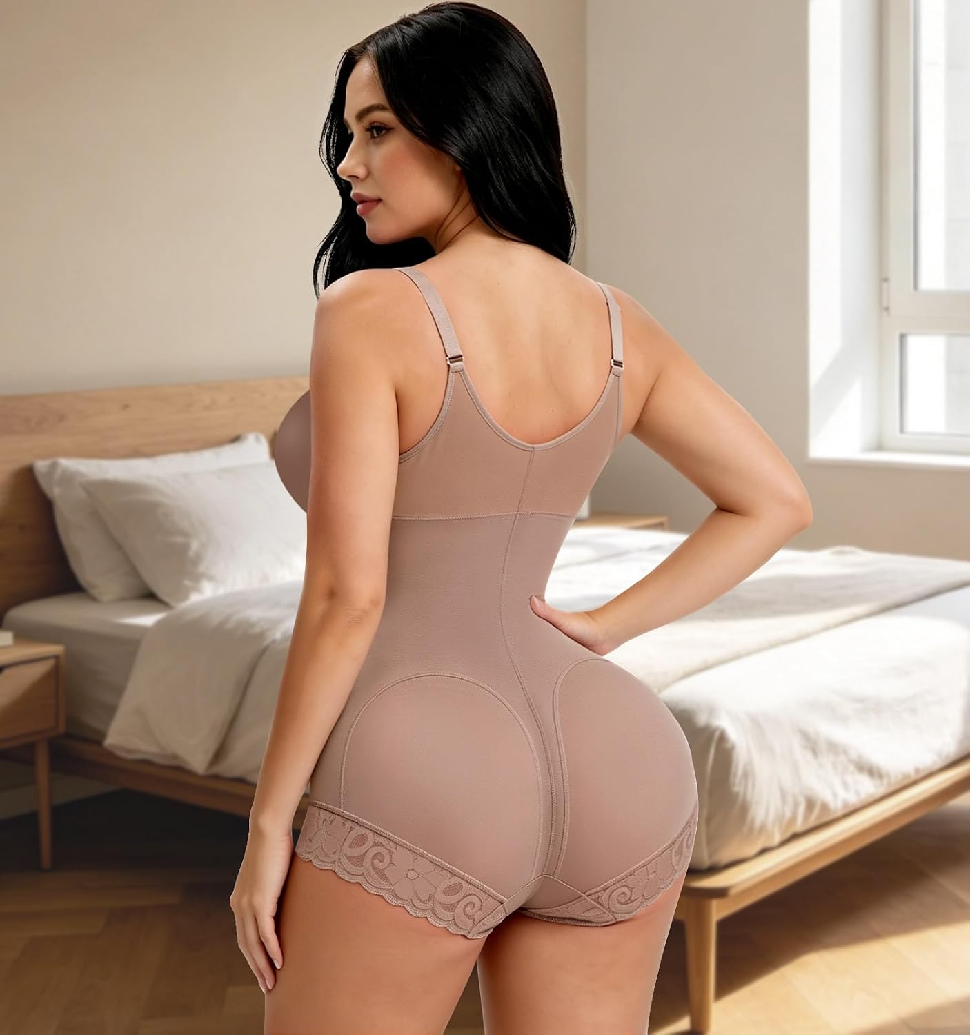 Fajas Colombianas Moldeadoras Shapewear Tummy Control Body Shaper Snatched Zipper Butt Lifting Bodysuits for Women