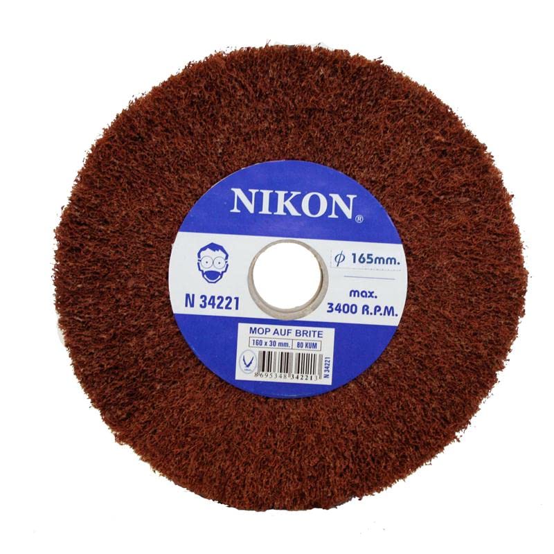 Nikon N34221 Keçe Mop Zımpara 165X30X25 Mm 80 Kum