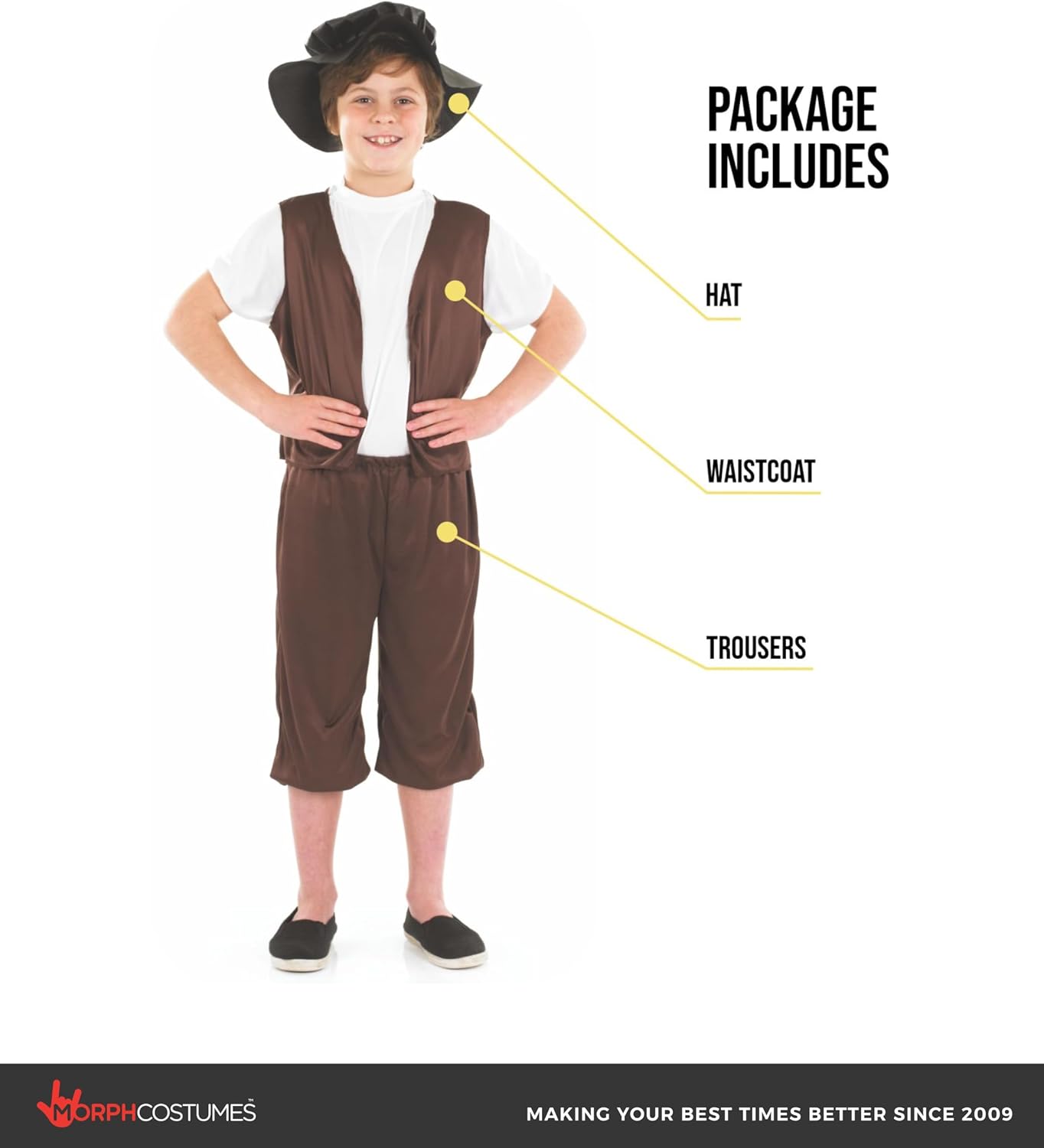 fun shack Tudor Costume for Boys, Villager Costume Kids, Victorian Chimney Sweep Costumes Kids, Victorian Boys Costumes