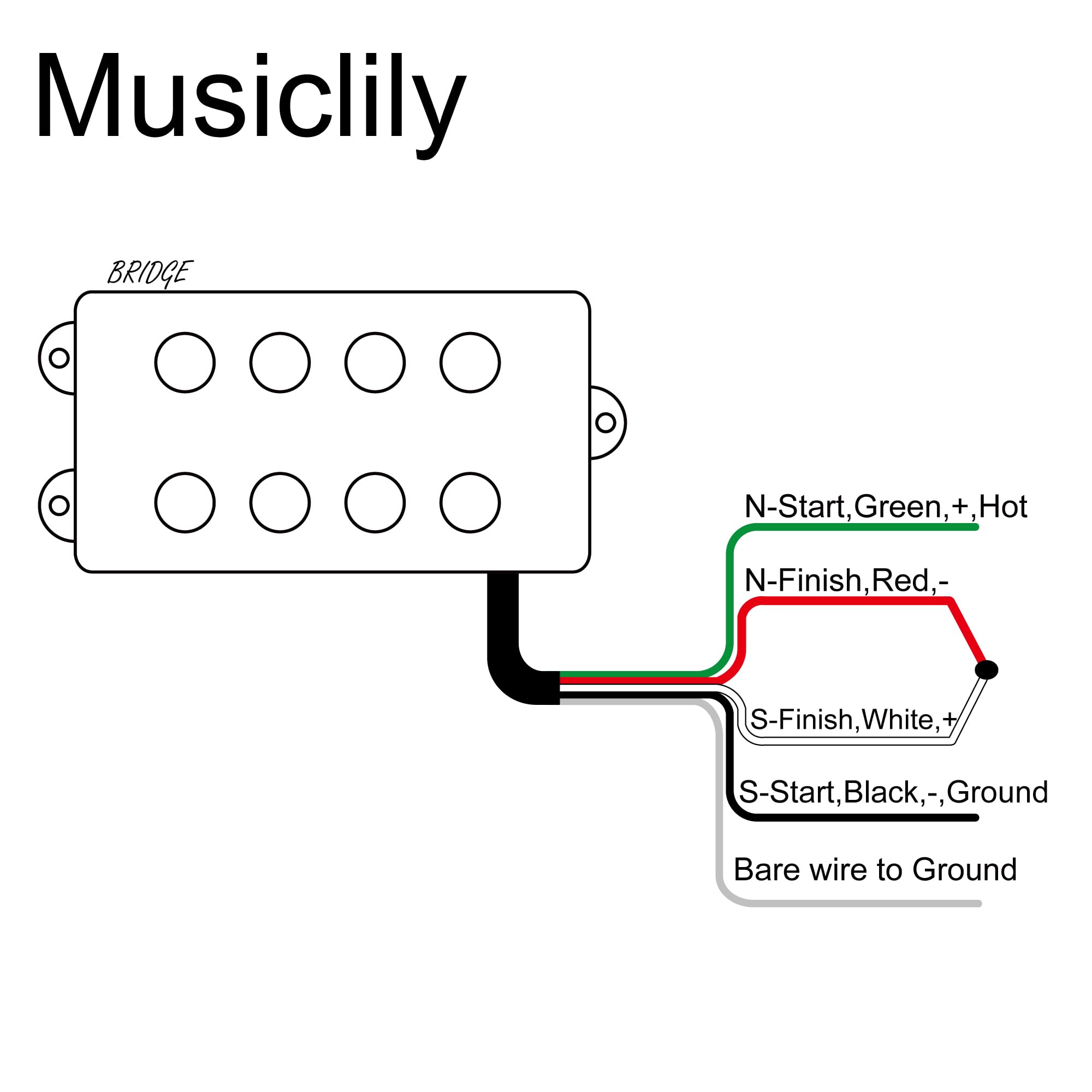 Artec MMC4 Cerámico Bajo Pastilla Soapbar Puente Pickup 12,6K para Bajo estilo MusicMan 4 Cuerdas, Negro