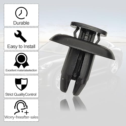 Miniatura 5 de 30 piezas de cubierta de parachoques del motor Fender Splash Shield Clip de retención tipo empuje compatible con Mazda 3 5 6 CX-3 CX-5 CX-9 MX-5