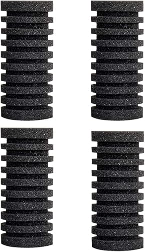 hygger Paquete de 4 esponjas de repuesto para filtro de esponja doble para acuario (S)