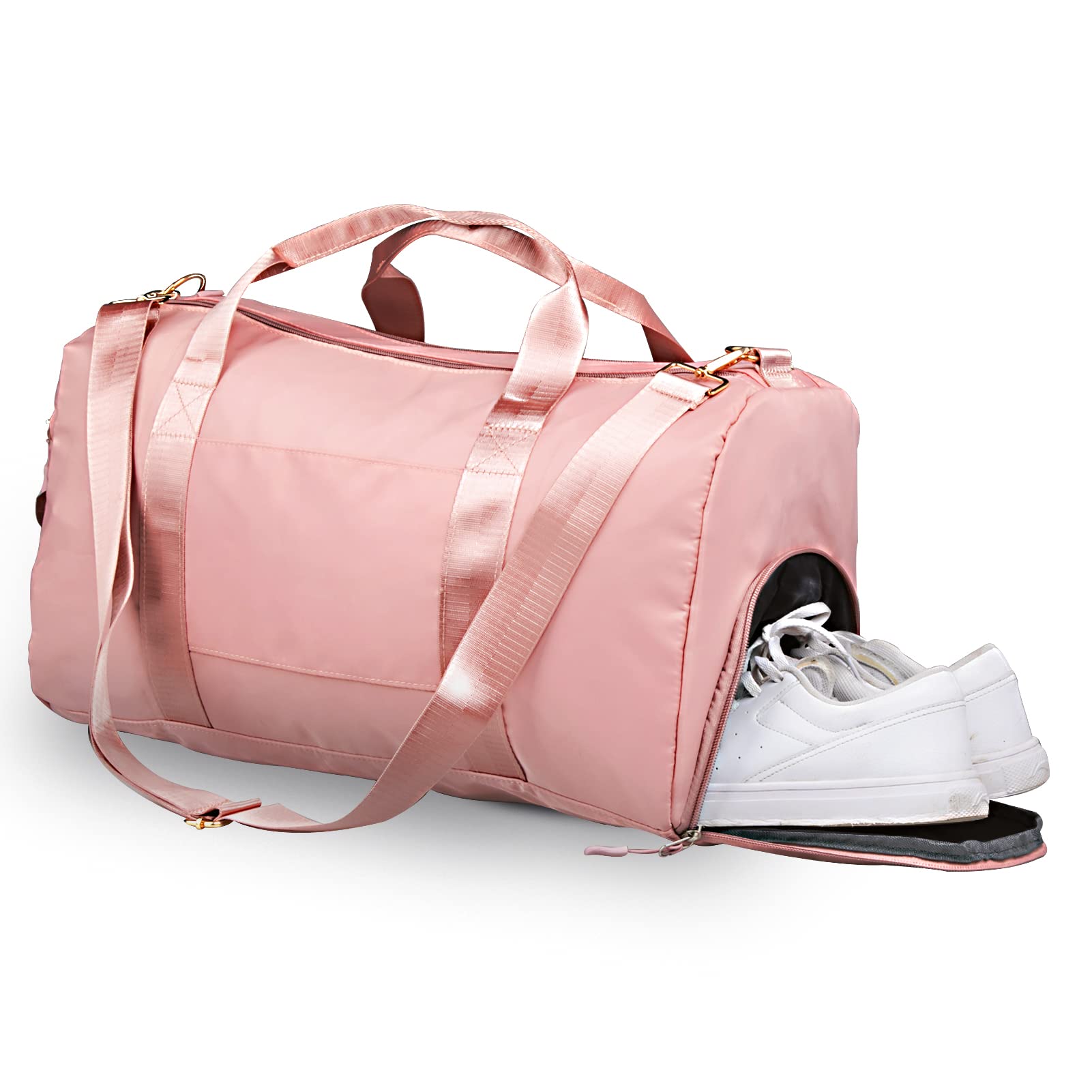 Gym duffle bag - With shoe compartment and Dry/Wet separeted pocket for men/women Swim& Sports & Travel& Yoga use - Water-proof & Tear Resistant (19 inch/30 L)