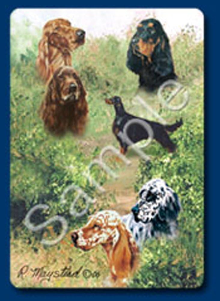 English, Gordon, and Irish Setters Dog Playing Cards Designed by Ruth Maystead (Set-PC)