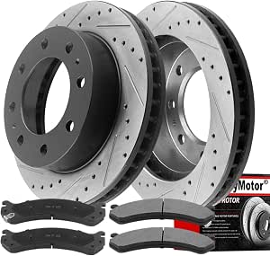 Amazon: MotorbyMotor Front Rotors 12.78inch (324.6mm) Drilled