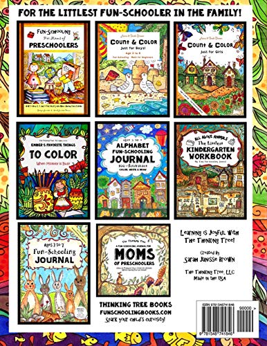 Fun-Schooling for Beginners - Do-It-Myself Journal: Letters, Numbers, Animals, Coloring, Tracing, Mazes, Logic and Drawing (Full-Sized Activity Book for Preschool & Kindergarten) - Image 2