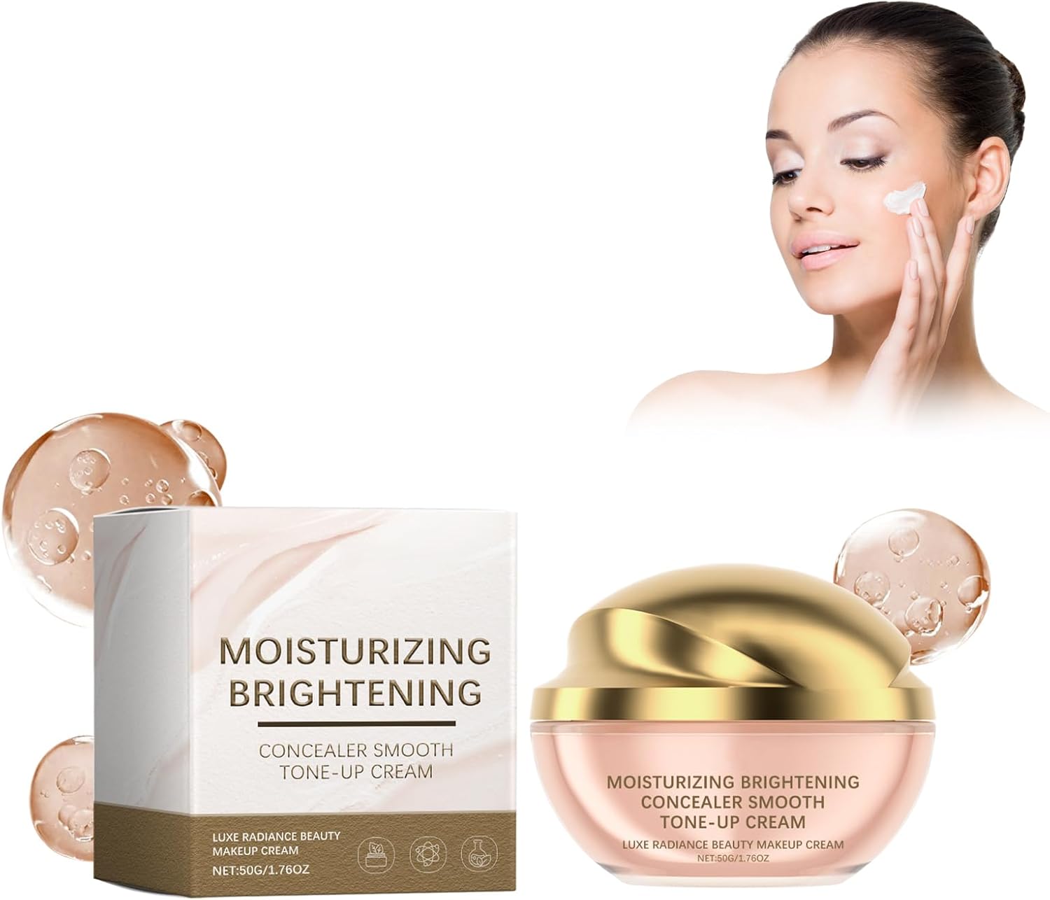 Moisturizing and concealing cream