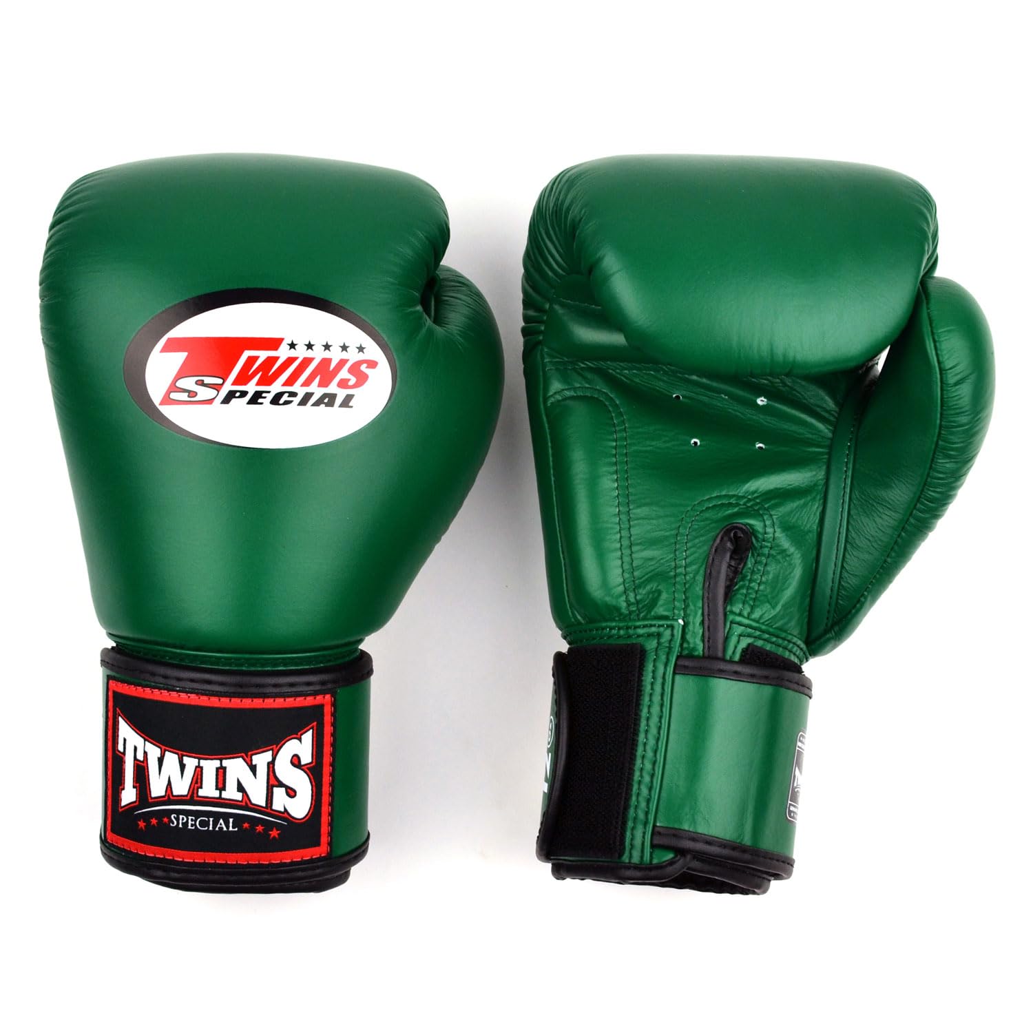 Twins Special BGVL4 Gants de boxe en cuir avec fermeture Velcro pour Muay Thai, boxe, kickboxing, MMA et sparring
