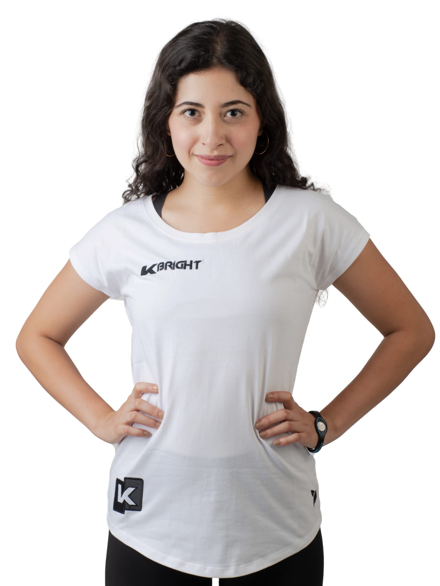 K-BRIGHT Camiseta de Mujer | Algodón orgánico de Primera Calidad - Fabricada en Europa - Vegana| Sostenible. Fair. Deportivo.