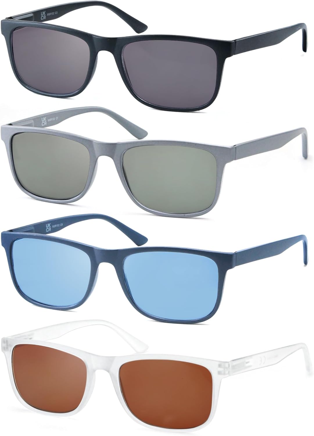 Large Reading Sunglasses Mens Wide Readers Sunglasses +1.75 Lightweight Oversized S...