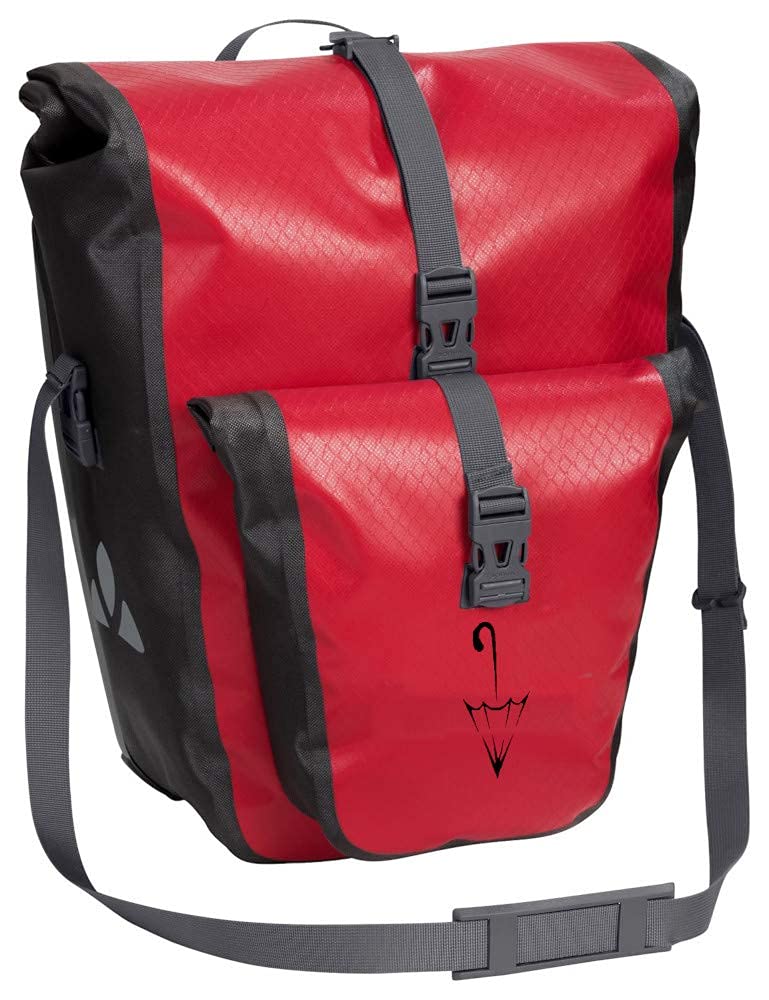 VAUDE Aqua Back Plus Hinterradtaschen Gepäckträgertasche (Rot SE, Einheitsgröße) Sport & Freizeit