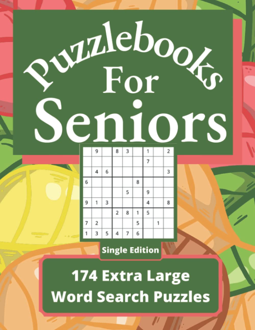 Puzzlebooks for Seniors: Single Edition 1 Puzzlebooks for Adults 174 Extra Large Assorted Word Search Puzzles 1 Puzzle Per Page: Big Puzzlebook with Word Find Puzzles for Seniors