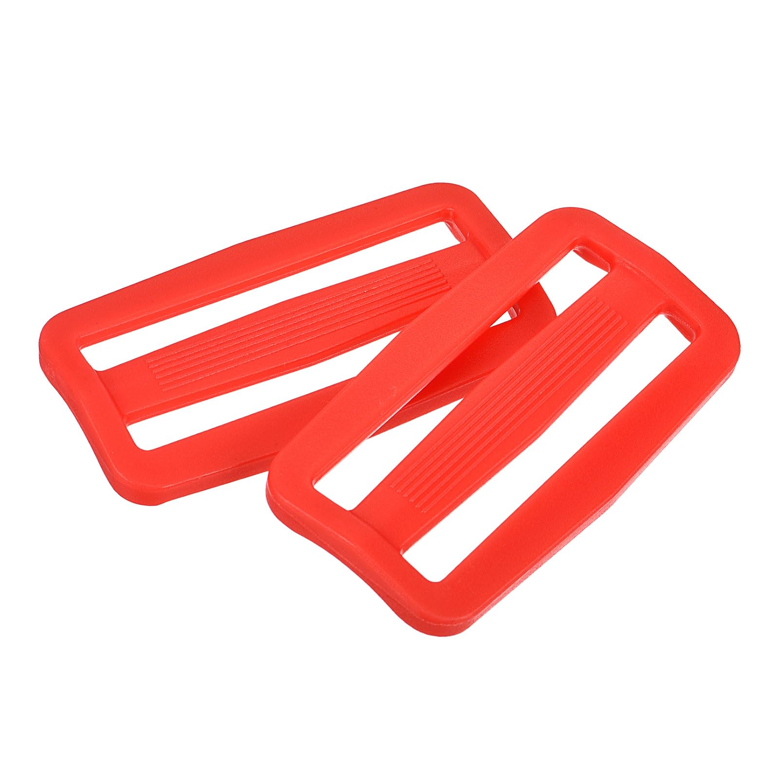 sourcing map 25Pcs Plastic Slide Buckle, 4/5" Tri-Glides Slides, Adjustable Webbing Buckles Fasteners for Backpack Purse Belt Webbing Strap, Red