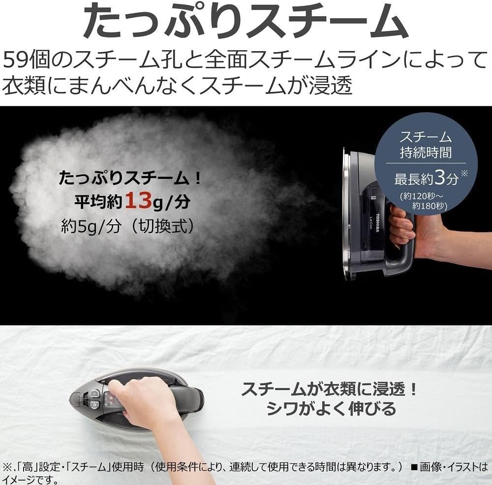 Toshiba iron steam output