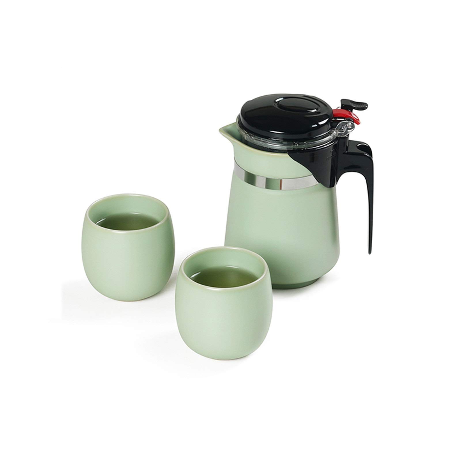 Amazon｜セラミックティーセット 取り外し可能なストレーナー付き