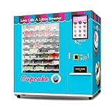 Cake Vending Machine for Sale - Self-Service Vending Equipment with Inventory Tracking, Card Reader, for Offices, Schools, Gyms, Busy Public Areas – Dispenses Cupcakes, Cheeses, Salads