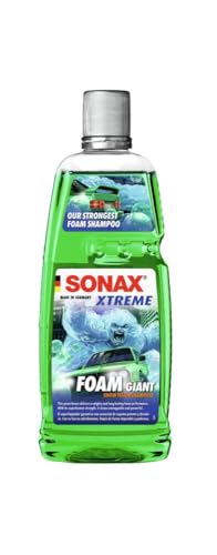 SONAX Xtreme Champú FoamGiant (1L) Potente Limpiador en Espuma Activa con pH Neutro. Adecuado también para Coches con Pintura Mate y laminada | Art. N.02903000-544